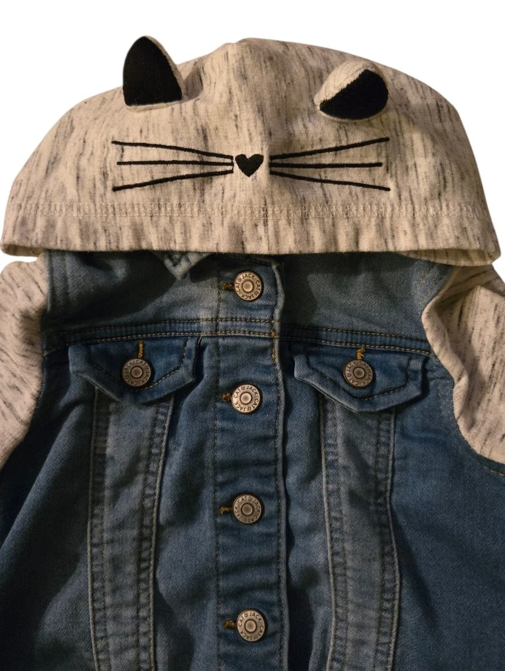 Cat and Jack 2T Girls Cat Jean Jacket